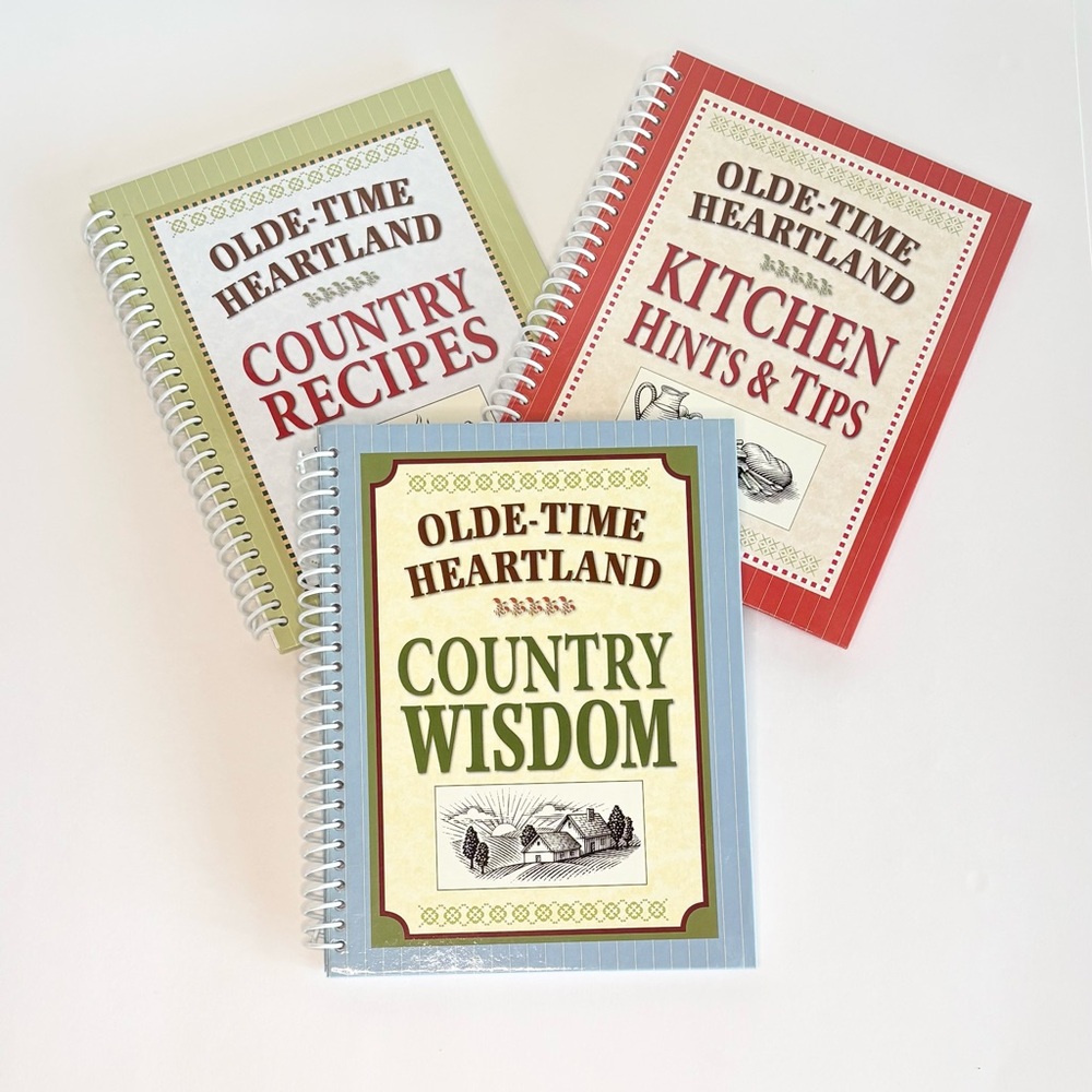Olde Time Heartland Country Life Hard CoverBooks Set of 3